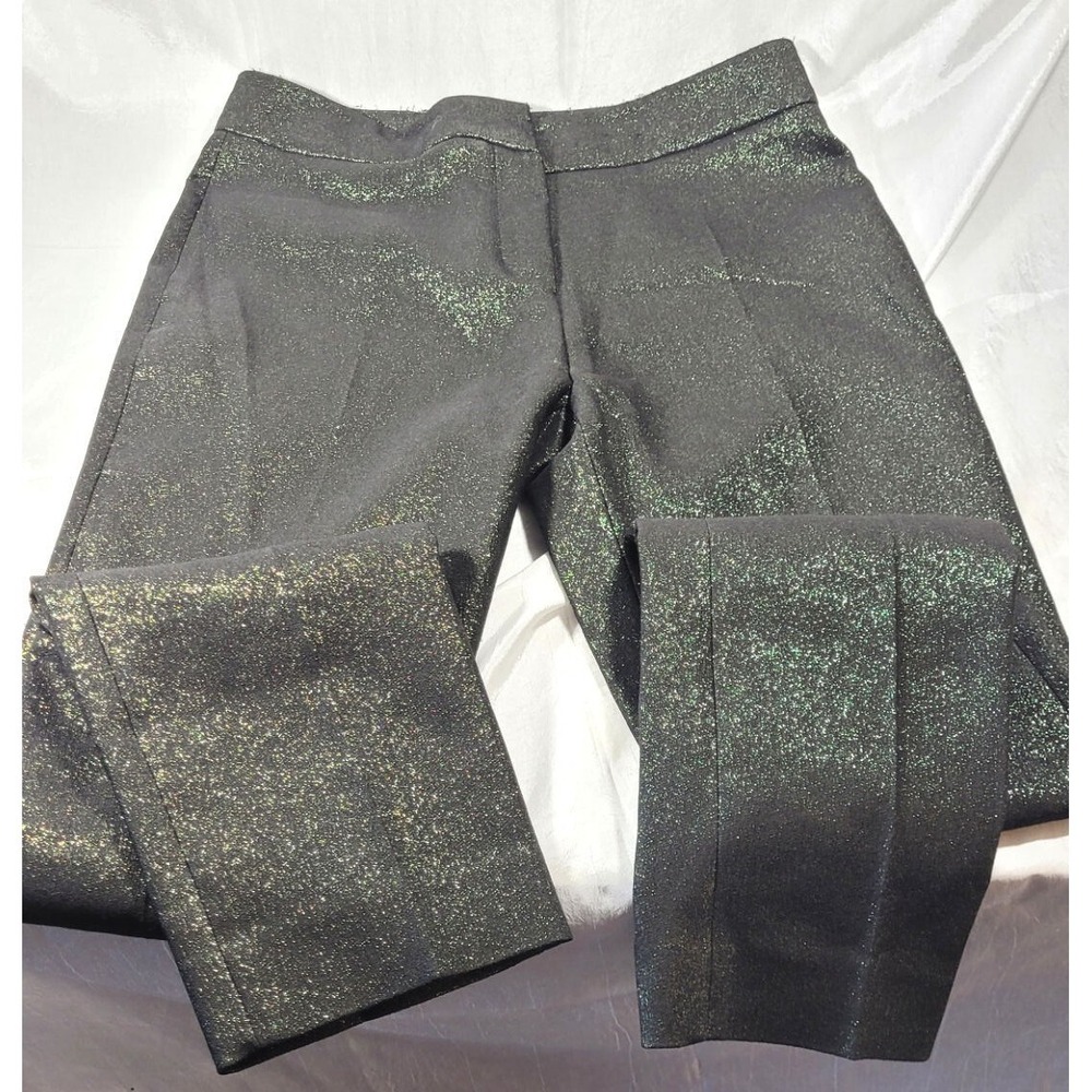 True Royal Made in Italy Sparkle Shimmer Tapered Skinny Pants - Black - 40 (Sm)